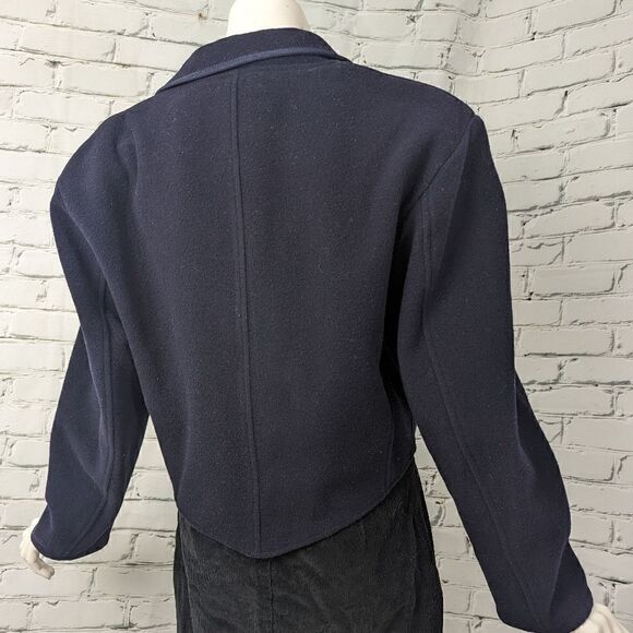 Vintage 90's Wool cropped blazer, Size 12 - Picture 5 of 13